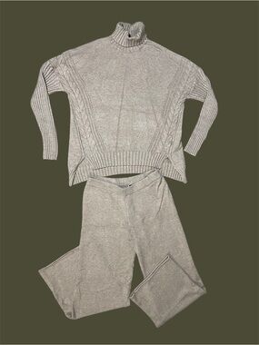 Cable Knit Set - Pants + sweater